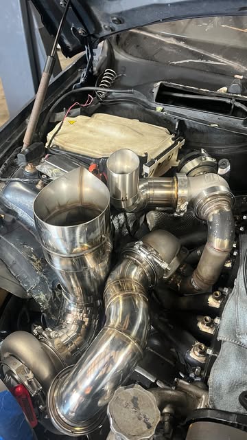 TM Fab welded stainless steel turbo piping
